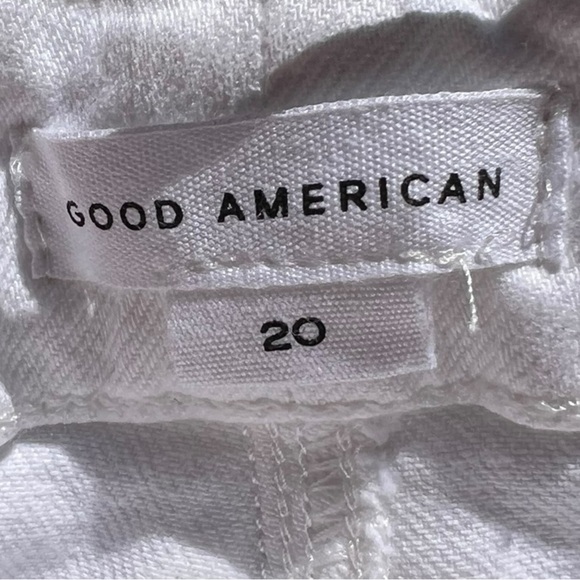🌻NEW w.tag GOOD AMERICAN Good Straight High Waist Raw Hem Straight Leg Jeans 20 - Picture 9 of 12